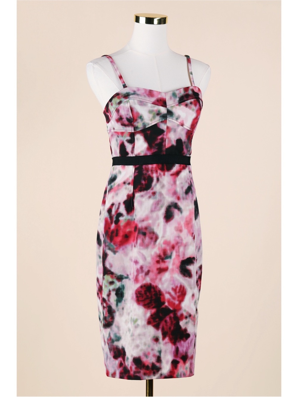 Sz 4 Anthropologie Moulinette Souers Hedgerow Strapless Floral Mini Dress EUC